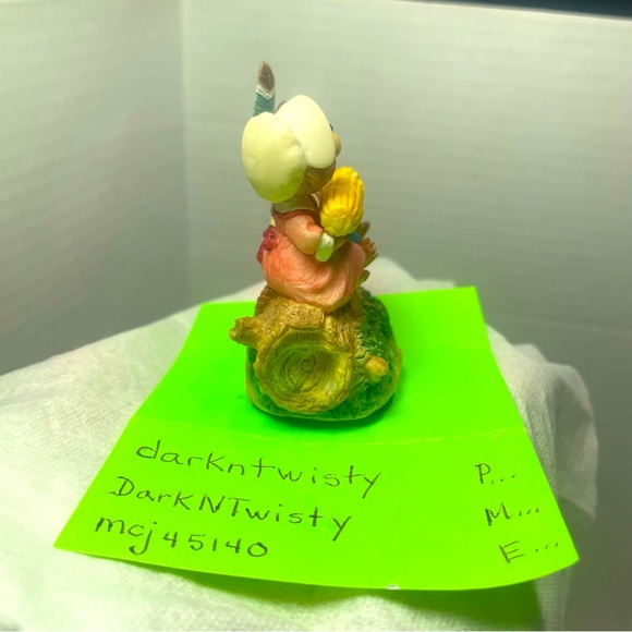 Vintage 1992 Hallmark Tender Touches Sweet Sharing Thanksgiving Beavers Figurine - Picture 2 of 8